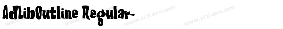 AdLibOutline Regular字体转换